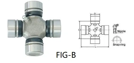 Universal Joints With 4 Grooved /Plain Round Bearings(ST1538 ST1539 ST1540 ST1638 ST1639 ST1640 ST1940 ST1948 SPL140-1X SPL170-1X SPL250-1X SPL70-1X SPL90-1X)