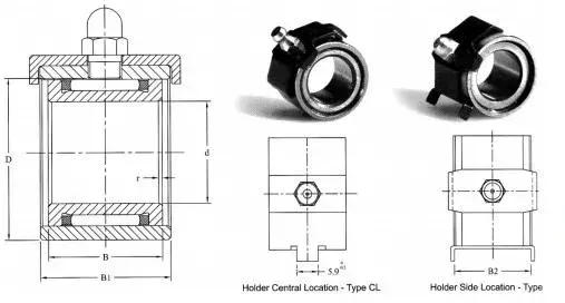 Textile Machinery Bottom Roller Bearing UN3210-1D UN3210-2D UL36-0016442 UL 40 - 025408 UL32-036128
