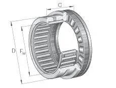 NKXR Series Combined Needle Roller Bearings with Thrust Bearings(NKXR15 NKXR17 NKXR20 NKXR25 NKXR30 NKXR35 NKXR40 NKXR45 NKXR50)