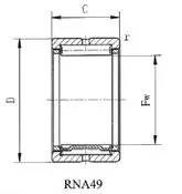 RNA49 Series Needle Roller Bearings (RNA493 RNA494 RNA495 RNA496 RNA497 RNA498 RNA499 RNA4900 RNA4901 RNA4902 RNA4903 RNA4904)
