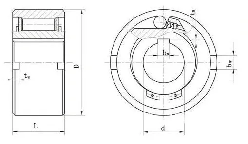 One Way Clutch Bearings(GC-B3580 GC-B4090 GC-B45100 GC-B50110 GC-B60130 GC-B70150 GC-B80170 GC-B90190 GC-B100215)