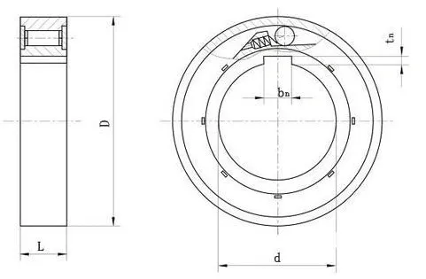 One Way Clutch Bearings (GC-C4585 GC-C5090 GC-C55100 GC-C60110 GC-C80140 GC-C1542 GC-C1545 GC-C2547 GC-C2562)