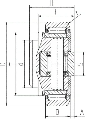 4.007 Series Combined Roller Bearings(4.0072 4.0073 4.0074 4.0076 4.0078/L 4.0079 4.0080)