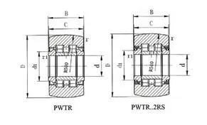Yoke Type Track Roller Bearings(PWTR3072.2RS PWTR40.2RS PWTR3580.2RS PWTR45.2RS PWTR50.2RS PWTR4090.2RS PWTR45100.2RS PWTR50110.2RS)