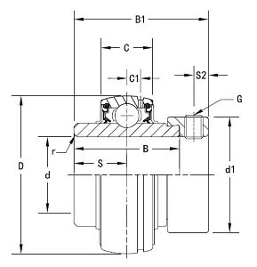 UC/UB/UE/UK/UEL/UCP/UELP/UCFU Series Insert / Harvester Bearings(UEL201 UEL202 UEL203 UEL204 UEL205 UEL206 UEL207 UEL208)