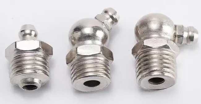 M12x1 Zinc-plated Steel/ Brass / Stainless Steel Straight/ 45 Elbow/90 Elbow Hydraulic Grease Fittings/Nipple