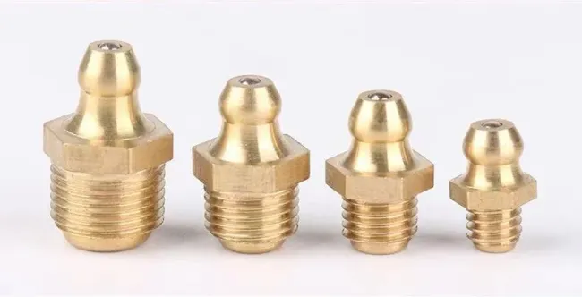 M12x1 Zinc-plated Steel/ Brass / Stainless Steel Straight/ 45 Elbow/90 Elbow Hydraulic Grease Fittings/Nipple