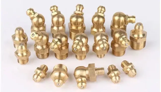 M12x1 Zinc-plated Steel/ Brass / Stainless Steel Straight/ 45 Elbow/90 Elbow Hydraulic Grease Fittings/Nipple