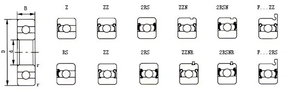 Miniature Deep Groove Ball Bearings (633 633 2RS 633ZZ 634ZZ 635ZZ 636ZZ 637ZZ 638ZZ 639ZZ 634ZZ 605ZZ 625ZZ 635ZZ 606ZZ 626ZZ 636ZZ 607ZZ 627ZZ )