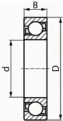 7222-B-XL-MP Angular Contact Ball Bearing