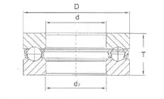Single Direction 29 Series Thrust Ball Bearings (2908 2909 2910 2911 2912 2913 2914 2915)