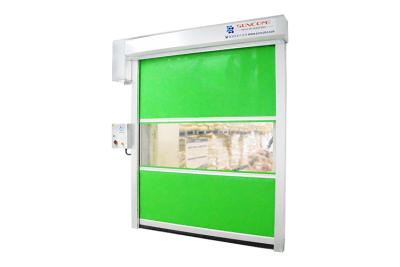 China 1.2mm Fabric Galvanized Steel Frame Roll Up Door Standard Plywood Package for sale