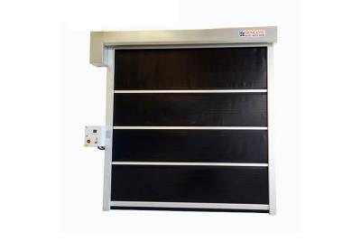 China Self Trouble-Shooting Recognizing System Roll Up Door Black Curtain , Galvanized Steel for sale
