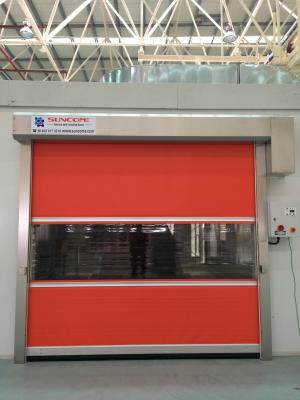 China Automatic Industrial High Speed Shutter Door , 1.2mm PVC Curtain Thickness for sale