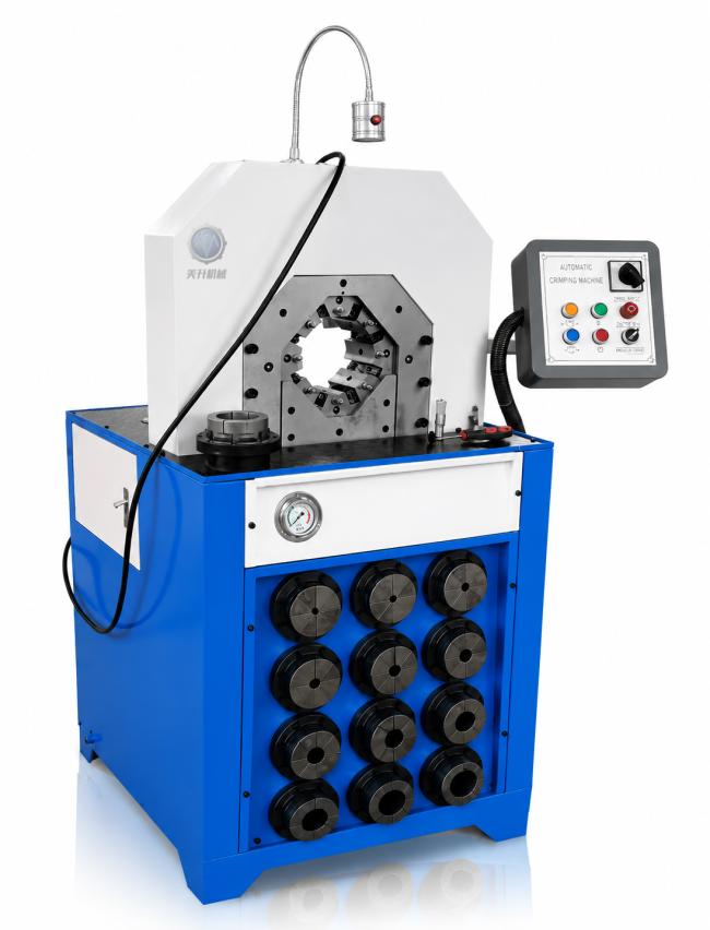 MENSION MS-P120 Hydraulic Hose Crimping Machine in operation
