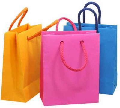 China Wholesale Recycle Glossy Laminated Paper Bags for sale