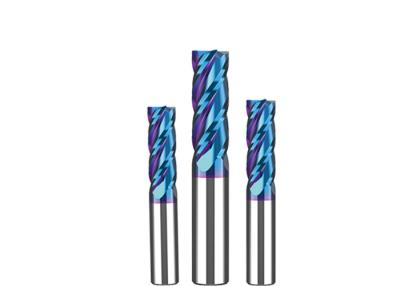 China Nano Coating Carbide End Mill Cutter For Nickel Titanuim Alloy Cast Iron for sale