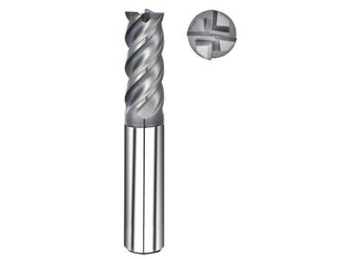 China Solid Tungsten Carbide Cutting End Mills for Steel 4 Flute Coated for sale