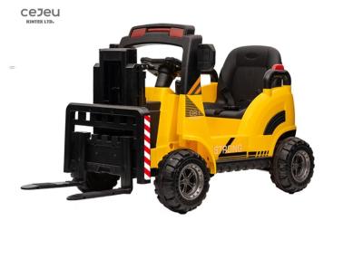 China Children's engineering car toy car. Forklift Trailer toy car  Light/Music à venda