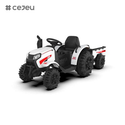 中国 CJ-1009B Kids Ride on Tractor with Remote Control, Electric Tractor with Trailer for Toddler With powerful dual motors, 販売のため