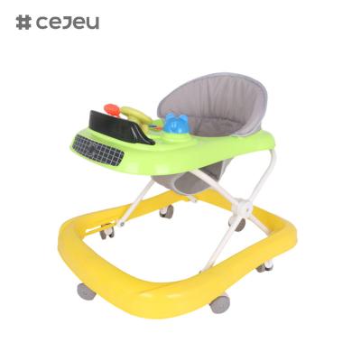 Chine CJ-1166, baby walker, Musique 3 Ajusteur de hauteur Roue silencieuse*6 Coussin: Linen Un clic pliable à vendre