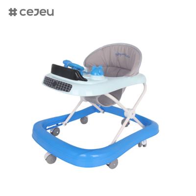 Chine CJ-1166, baby walker, Musique 3 Ajusteur de hauteur Roue silencieuse*6 Coussin: Linen Un clic pliable à vendre