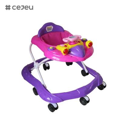 Chine CJ-XTD-105 new baby walkers multifunctional black cheap simple baby walker with music low price hot sale with brake height adjustable à vendre