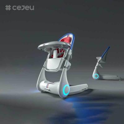 중국 CJ-LL-MY-08 4 in 1 다기능 베이비 전기 스윙 체이 키 조절 베이비 하이 체이 뉴 디자인 고급 다기능 4 in 1 접이식 베이비 먹이 체이어 하이 체이어 베이비 먹이 라탄 키드 판매용