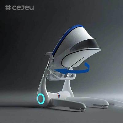 중국 CJ-LL-MY-08 4 in 1 다기능 베이비 전기 스윙 체이 키 조절 베이비 하이 체이 뉴 디자인 고급 다기능 4 in 1 접이식 베이비 먹이 체이어 하이 체이어 베이비 먹이 라탄 키드 판매용