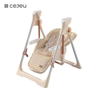 China CJ-YY-018 Professional Supplier's Electric 2-in-1 High Swing Chair Multifunction Booster Rocking Dining Chair for Baby Children Dining for sale