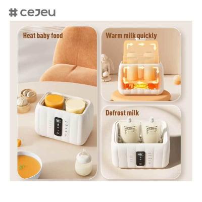 China CJ-HJ-B03 Digital Display Milk Warmer OEM ODM Automatic Baby Milk Bottle Sterilizer Warmer Food Heater with Night Light for sale