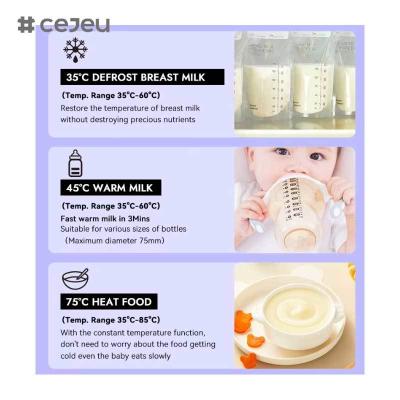 China CJ-FHC-BN- 231002 8-Function Smart Electric Digital Portable Breast Milk Warmer Baby Formula Powder Dispenser Bottle Sterilizer for Newborn Care for sale