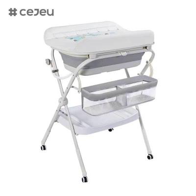 China CJ-QC6605-1 Three-In-One All-In-One Care Table for Newborn Babysitting Bathing Washing for Mobile Diapering-Baby Bath Products Wholesale for sale