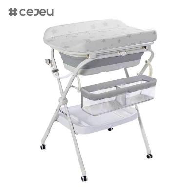 China CJ-QC6605-1 Three-In-One All-In-One Care Table for Newborn Babysitting Bathing Washing for Mobile Diapering-Baby Bath Products Wholesale for sale