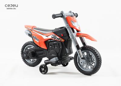 China 2.5km/H 6 Volt Kids Riding Motorcycles 3 In 1 With 2 Motors for sale