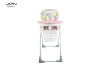 China 6 Height Adjusted Pink High Chair 7.8KG 3 Position FootPlate for sale