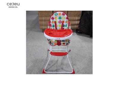 China 120*18*81cm Baby Feeding High Chair 47*28mm Double Tray 5KG for sale