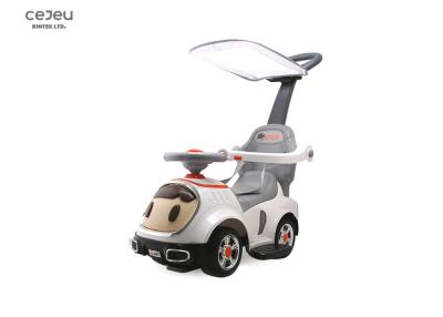 China 3C Childs Push Along Car Bebe Sound Doll Push Along Car With Canopy for sale