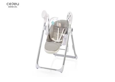 China Grey Baby Feeding High Chair Ergonomic Reclining Foldable for sale