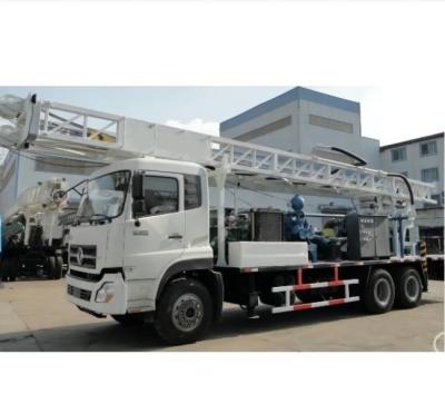 China Multifunctional Truck Mounted Borehole Drilling Rig For 400m Water Well for sale