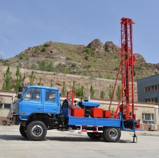 China GL-IIA Truck Mounted Drilling Rig Water Well Machines For Hard Rock Drilling 300m for sale