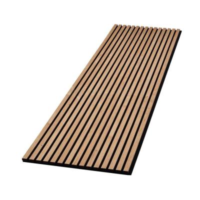 China Wall Wood MDF PET Acoustic Panel Interior Decorative for sale