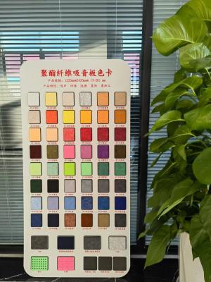 Chine Le feu senti coloré de polyester de l'écran 3D antibruit de conseil insonorisé à vendre