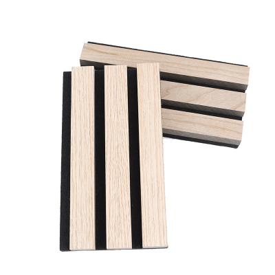 China Soundproofing Wood Veneer Slat Acoustic Panel Wood Acoustic Panels Wall for sale