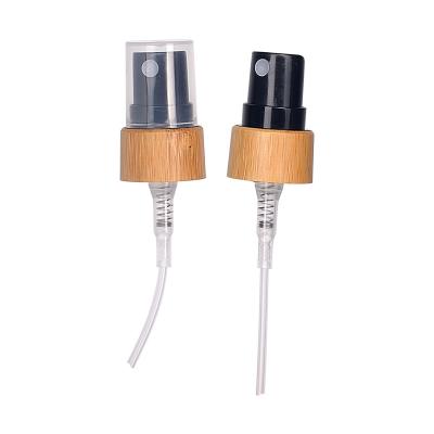 Chine 24mm 24/400 traitement en bambou de pompe de bouteille du cou 500ml de tête cosmétique de pompe à vendre