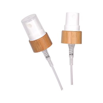Chine 24mm 24/400 traitement en bambou de pompe de bouteille du cou 500ml de tête cosmétique de pompe à vendre