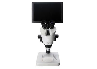 China Camera Trinocular Zoom Microscope 1600 Mega 45X Digital Microscope With Lcd Screen for sale
