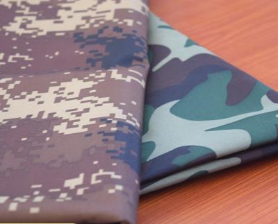China Composite Polyester Camo Material Fabric , Printed Waterproof Camouflage Material for sale