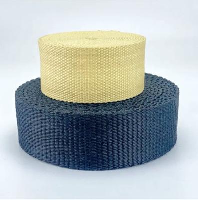 China Abrasion Resistant Aramid Cord Belt Anti Static Woven Kevlar Fabric Strips for sale