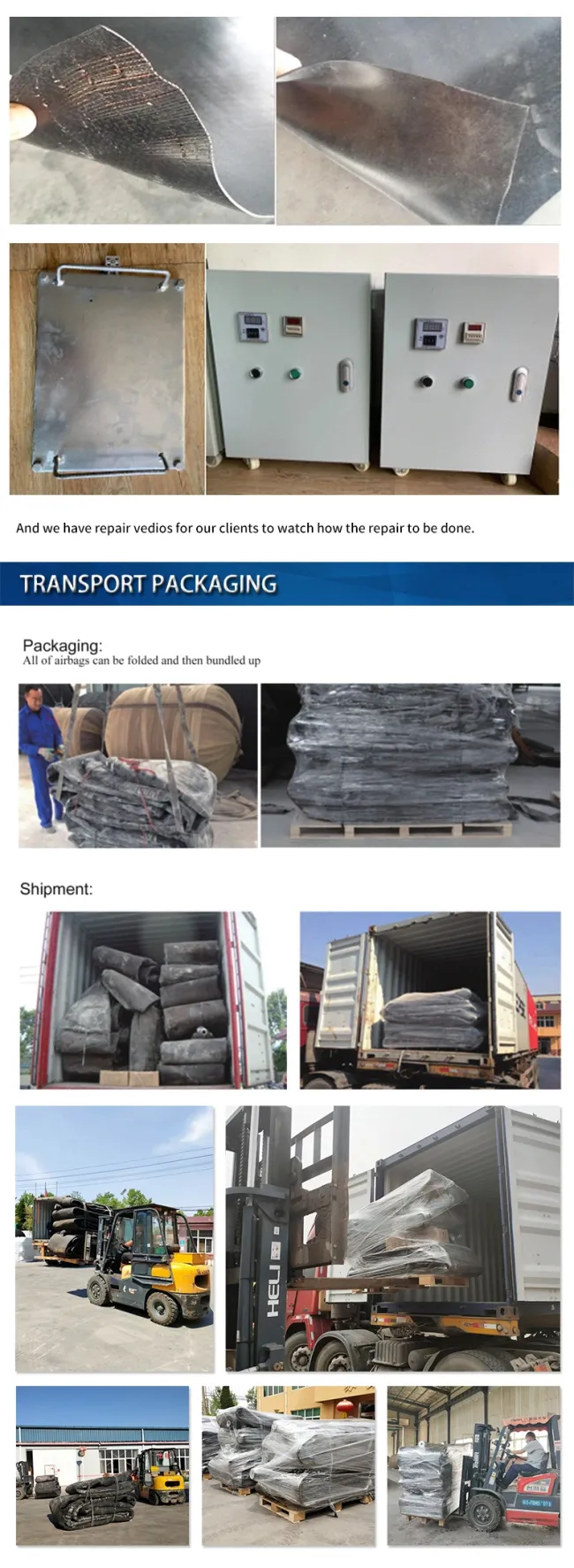 Marine Salvage Floating Pontoon Pneumatic Rubber Airbag for Lifting